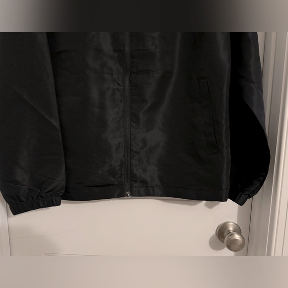 Great Matix men's size M black full zip hooded windbreaker jacket shark camo - Picture 3 of 5